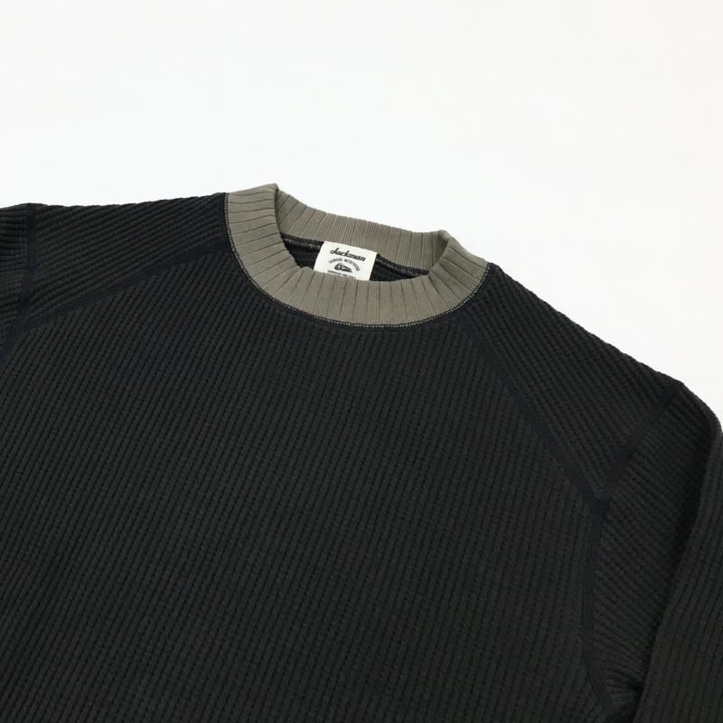  JACKMAN  Waffle Midneck (Ink Black x Sepia)
