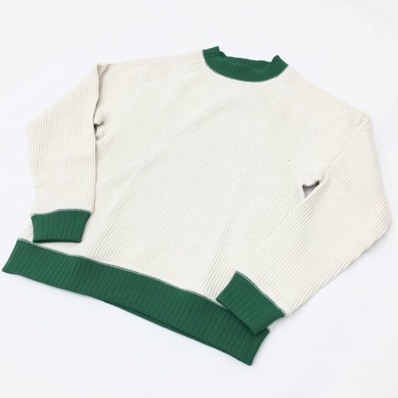  JACKMAN  Waffle Midneck (Ivory x Gree)