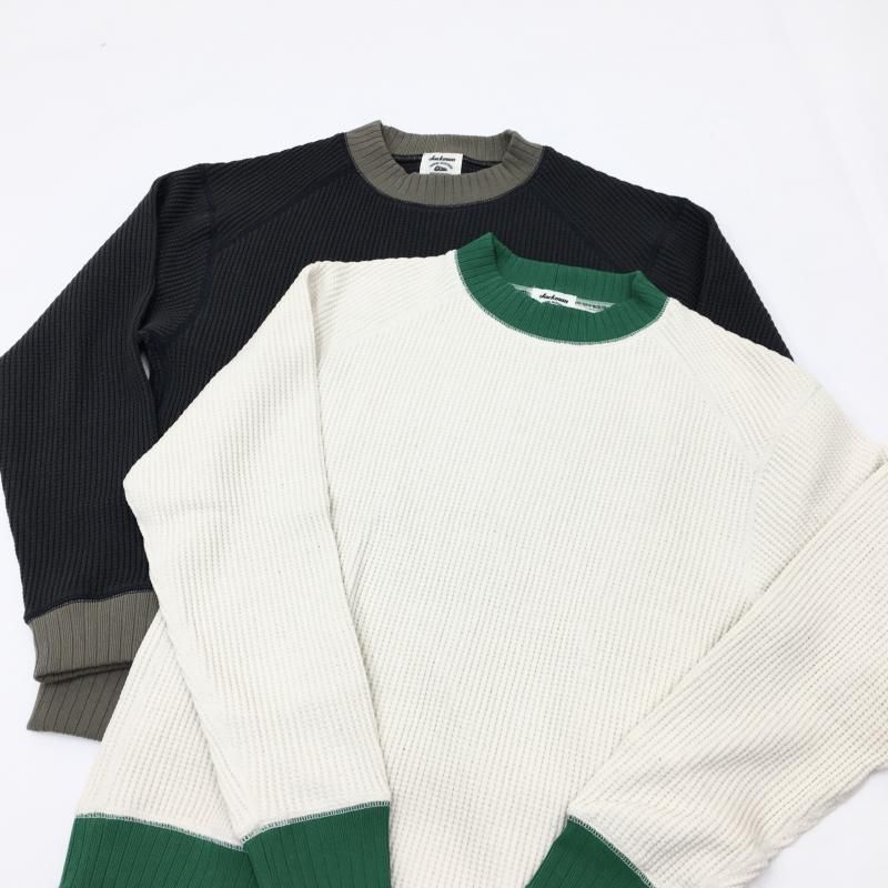  JACKMAN  Waffle Midneck (Ivory x Gree)