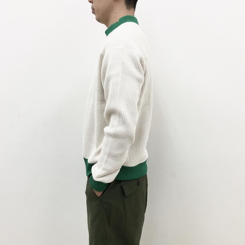  JACKMAN  Waffle Midneck (Ivory x Gree)