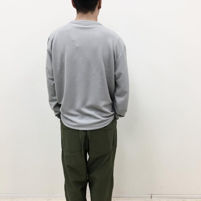  AXESQUIN QD ECO WAFFLE L/S TEE(GREY) 