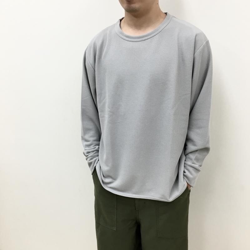  AXESQUIN QD ECO WAFFLE L/S TEE(GREY) 