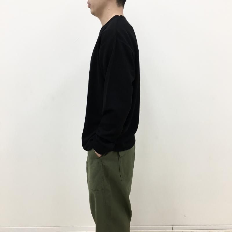  AXESQUIN QD ECO WAFFLE L/S TEE(BLACK) 