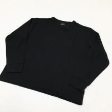  AXESQUIN QD ECO WAFFLE L/S TEE(BLACK) 