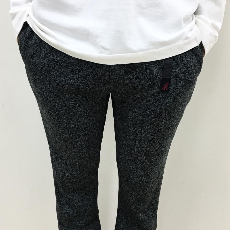  GRAMICCI BONDING KNIT FLEECE NN-PANT CROPPED(HEATHER CHARCOAL) 