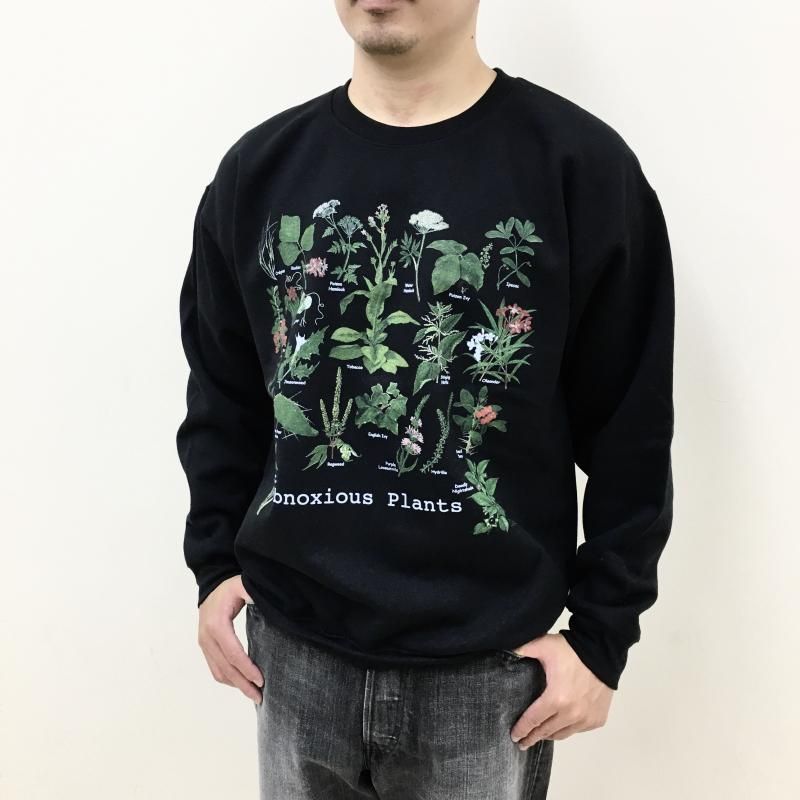  Atras PRINT CREW NECK SWEAT(Obnoxious Plints Guide-BLACK)