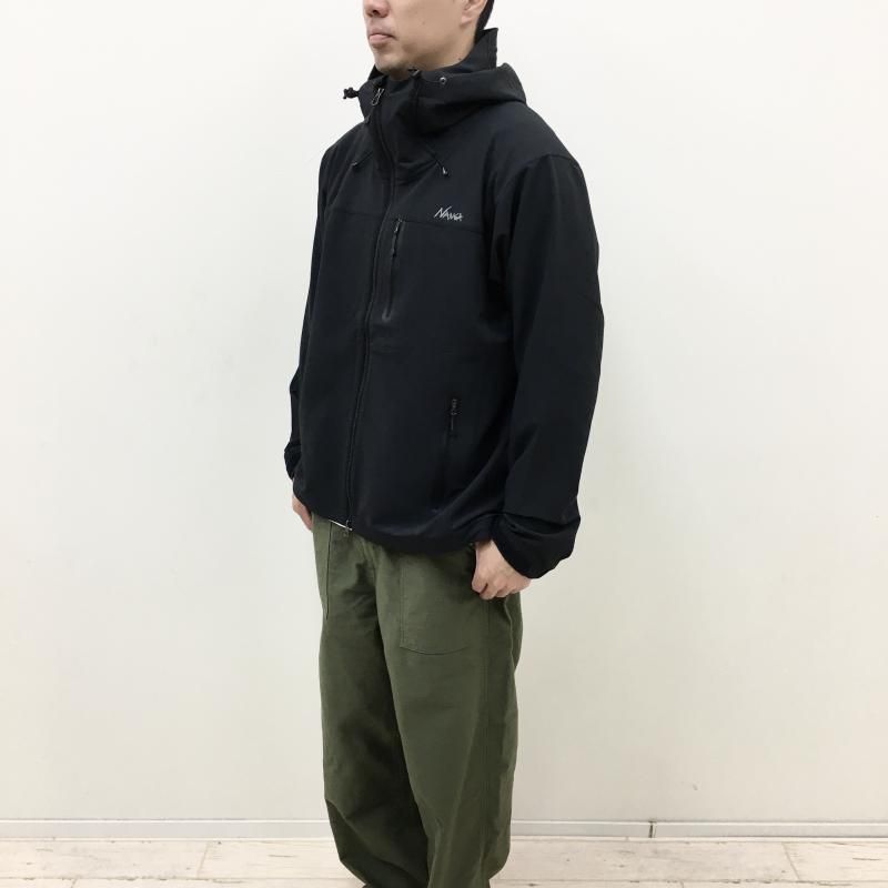  NANGA SOFT SHELL STRETCH JACKET(BLACK)