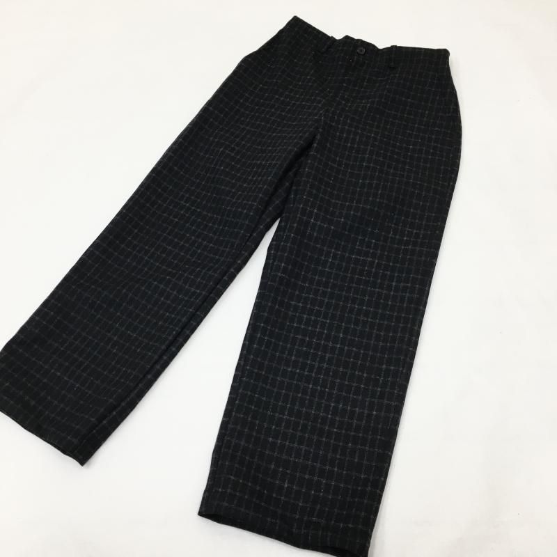  MANUAL ALPHABETBET BONDING WOOL TROUSERS(BLACK)