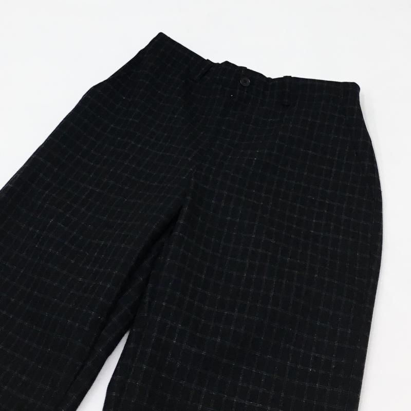  MANUAL ALPHABETBET BONDING WOOL TROUSERS(BLACK)