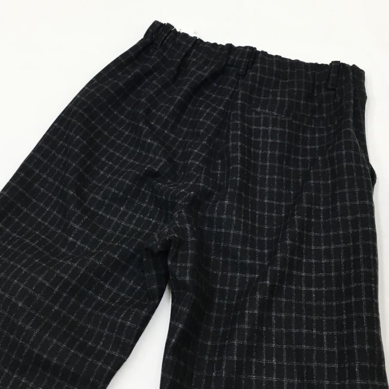  MANUAL ALPHABETBET BONDING WOOL TROUSERS(BLACK)