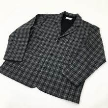  MANUAL ALPHABETBET BONDING WOOL JACKET(GREY CHECK)