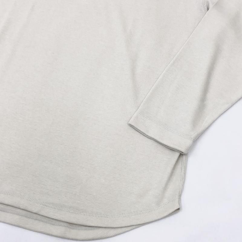  CURLY PREMIEREWARM L/S TEE (crewneck-IVORY)