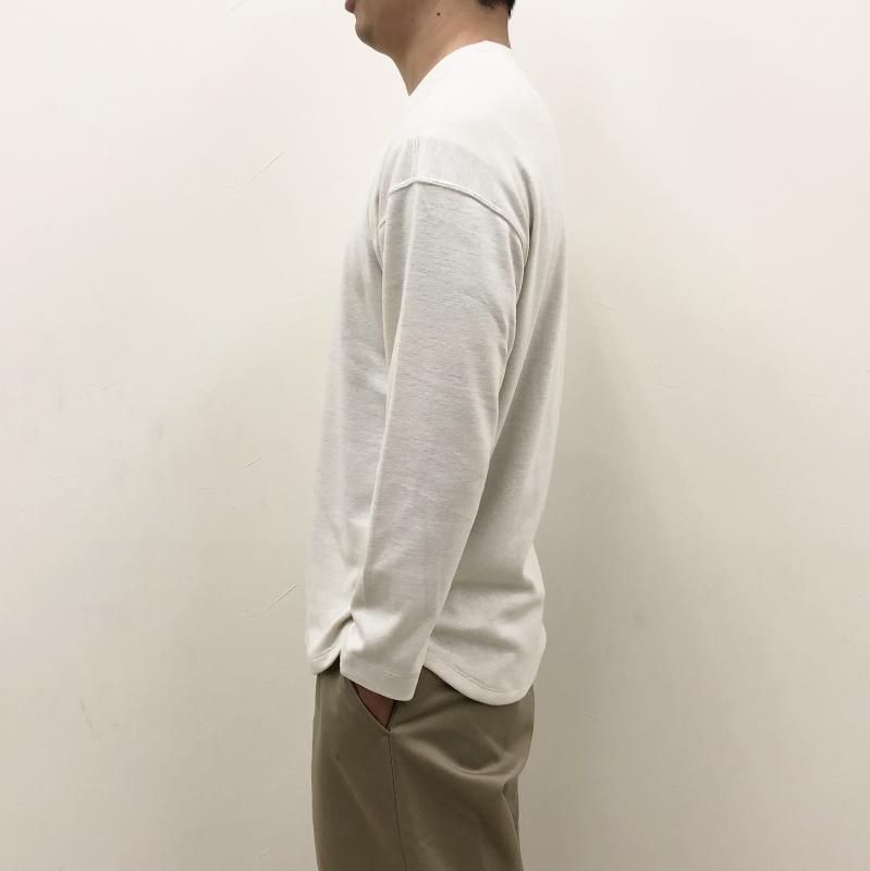  CURLY PREMIEREWARM L/S TEE (crewneck-IVORY)