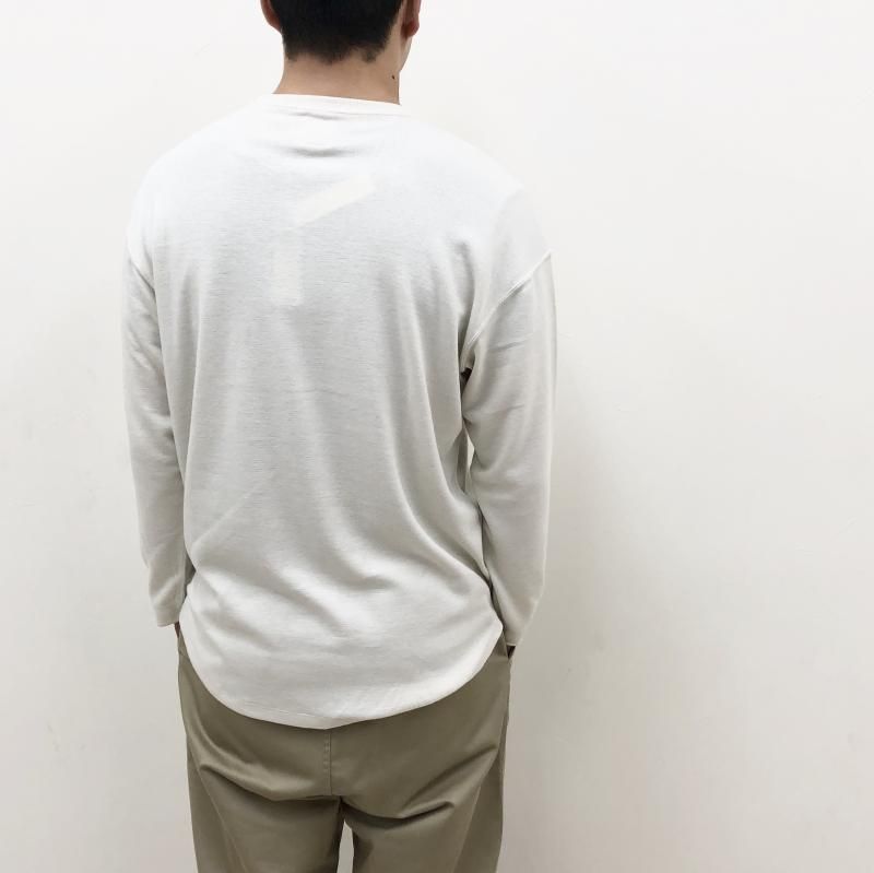  CURLY PREMIEREWARM L/S TEE (crewneck-IVORY)