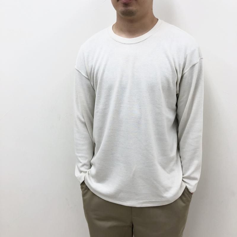  CURLY PREMIEREWARM L/S TEE (crewneck-IVORY)