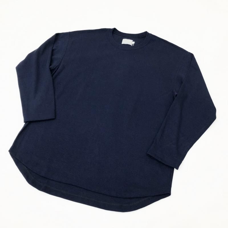  CURLY PREMIEREWARM L/S TEE (crewneck-NAVY)
