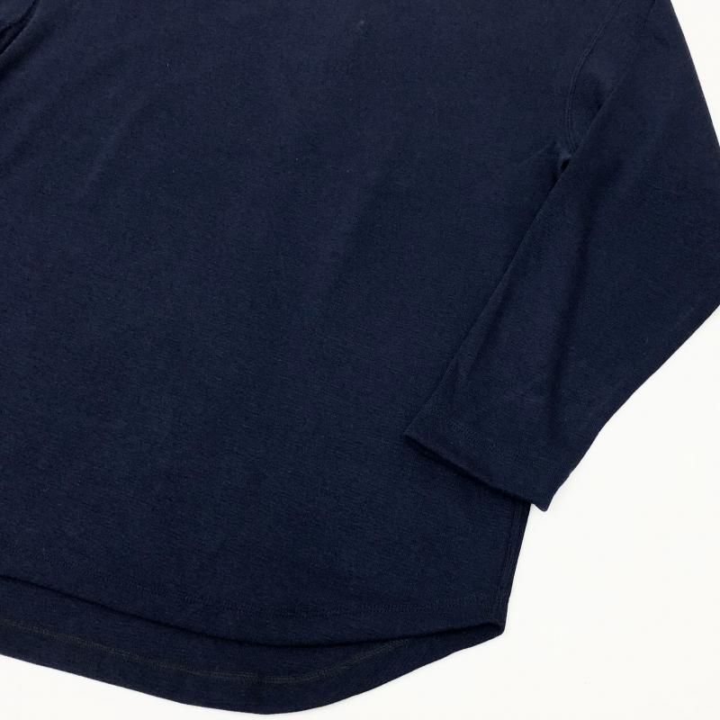  CURLY PREMIEREWARM L/S TEE (crewneck-NAVY)