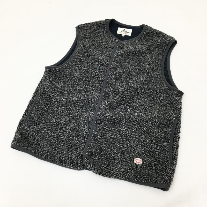  VINCENT ET MIREILLE BOA FLEECE VEST(MIX GREY) 