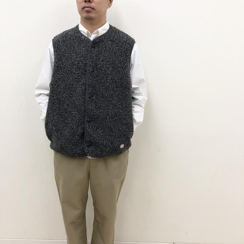  VINCENT ET MIREILLE BOA FLEECE VEST(MIX GREY) 