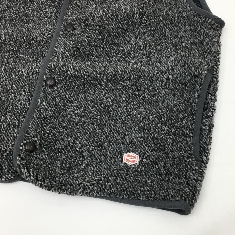  VINCENT ET MIREILLE BOA FLEECE VEST(MIX GREY) 