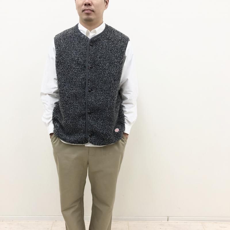  VINCENT ET MIREILLE BOA FLEECE VEST(MIX GREY) 