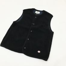  VINCENT ET MIREILLE BOA FLEECE VEST(BLACK) 