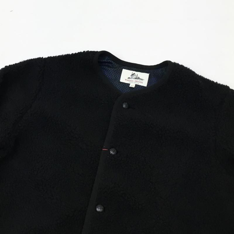  VINCENT ET MIREILLE BOA FLEECE JACKET(BLACK) 