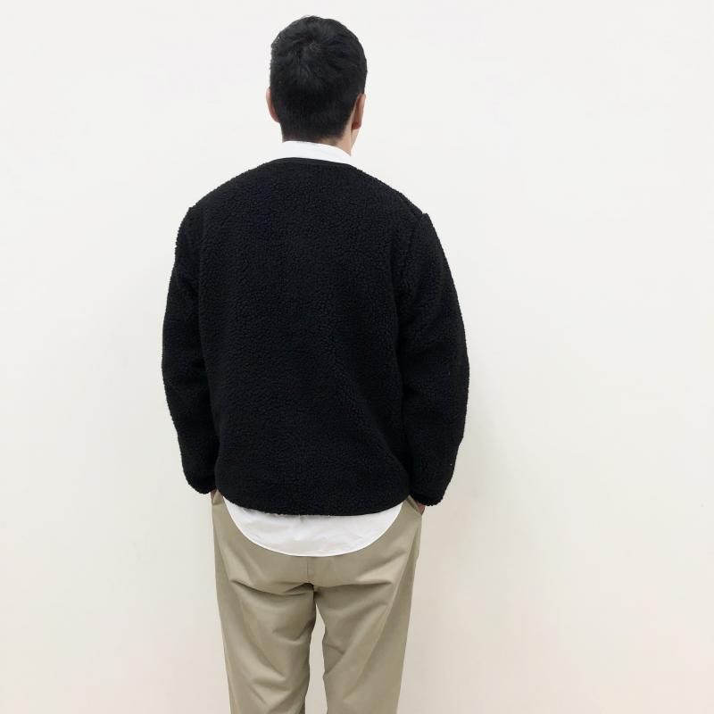  VINCENT ET MIREILLE BOA FLEECE JACKET(BLACK) 
