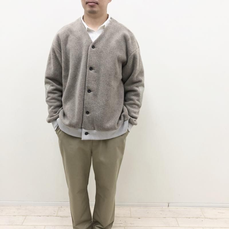  have a good day MELTON FLEECE CARDIGAN(SAND)