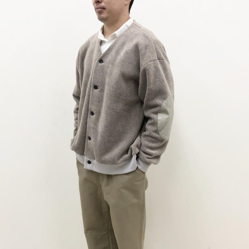 have a good day MELTON FLEECE CARDIGAN(SAND)
