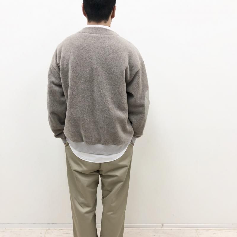  have a good day MELTON FLEECE CARDIGAN(SAND)