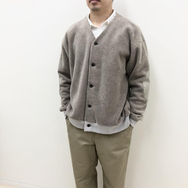  have a good day MELTON FLEECE CARDIGAN(SAND)
