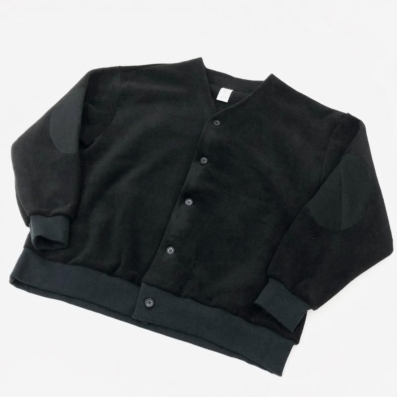  have a good day MELTON FLEECE CARDIGAN(BLACK)