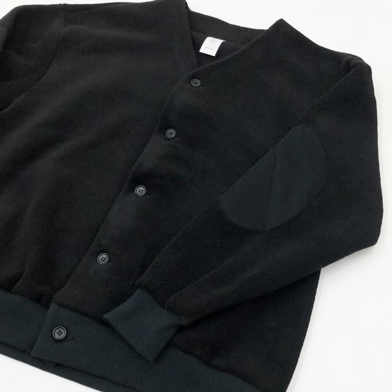  have a good day MELTON FLEECE CARDIGAN(BLACK)