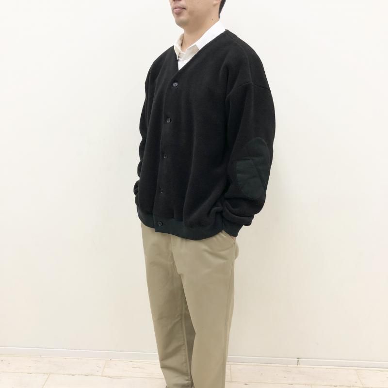  have a good day MELTON FLEECE CARDIGAN(BLACK)