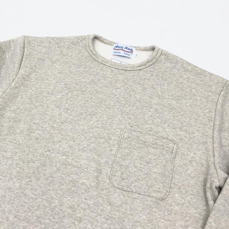  Arvor Maree MOUTON JARSEY CREW W/POCKET(OATMEAL) 