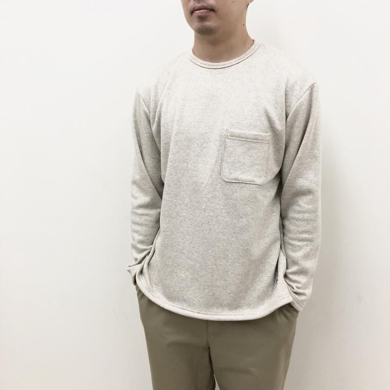  Arvor Maree MOUTON JARSEY CREW W/POCKET(OATMEAL) 