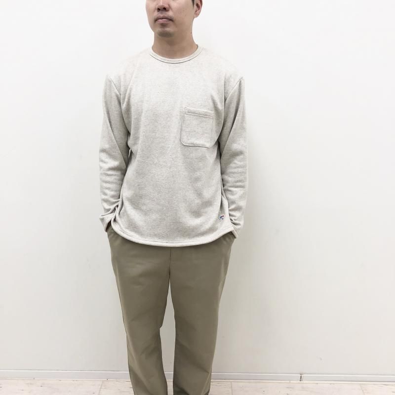  Arvor Maree MOUTON JARSEY CREW W/POCKET(OATMEAL) 