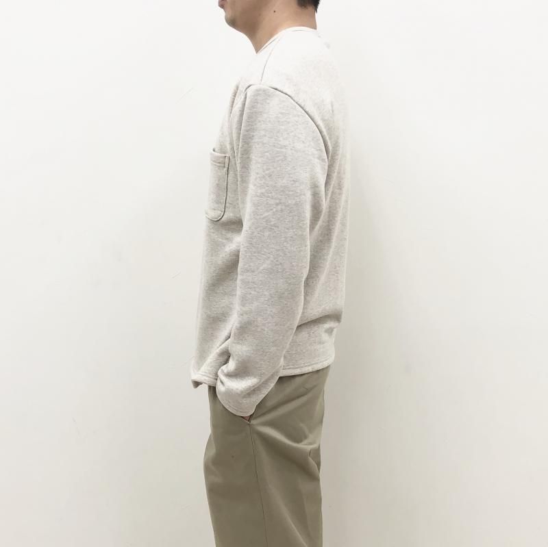  Arvor Maree MOUTON JARSEY CREW W/POCKET(OATMEAL) 