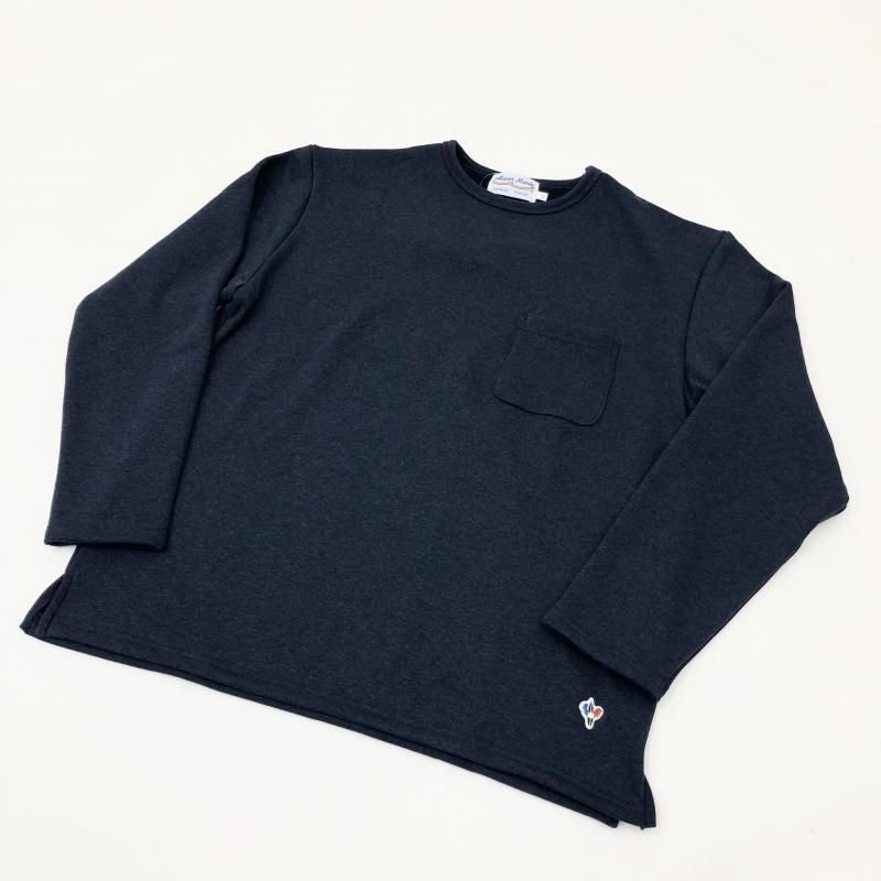  Arvor Maree MOUTON JARSEY CREW W/POCKET(NAVY) 