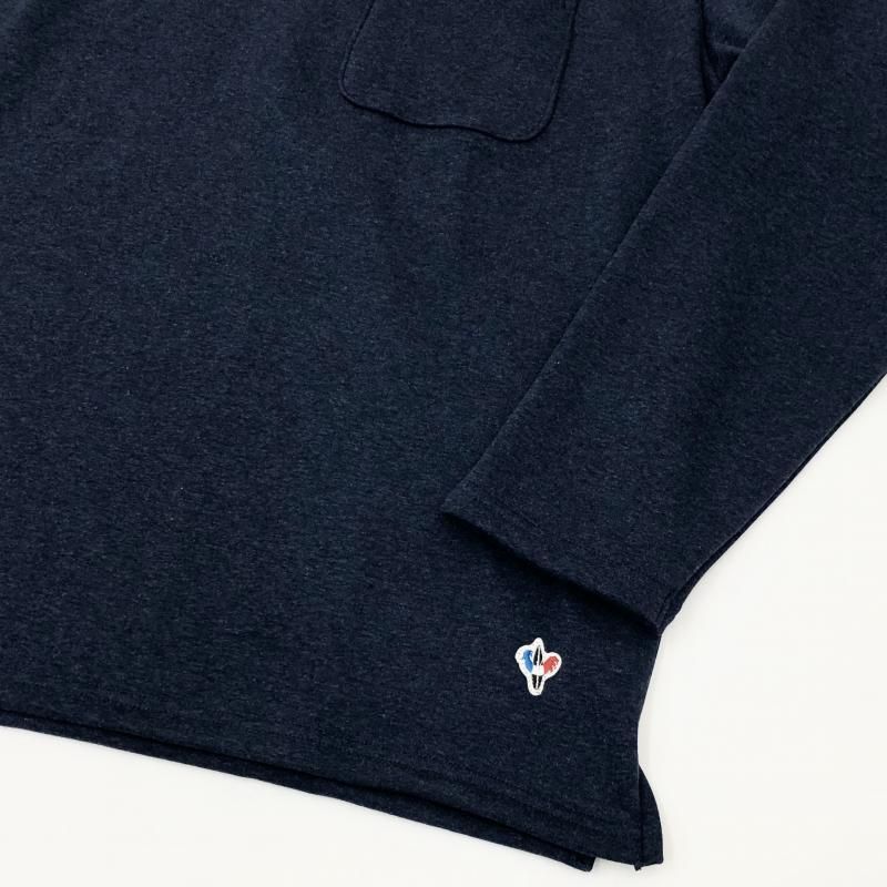  Arvor Maree MOUTON JARSEY CREW W/POCKET(NAVY) 