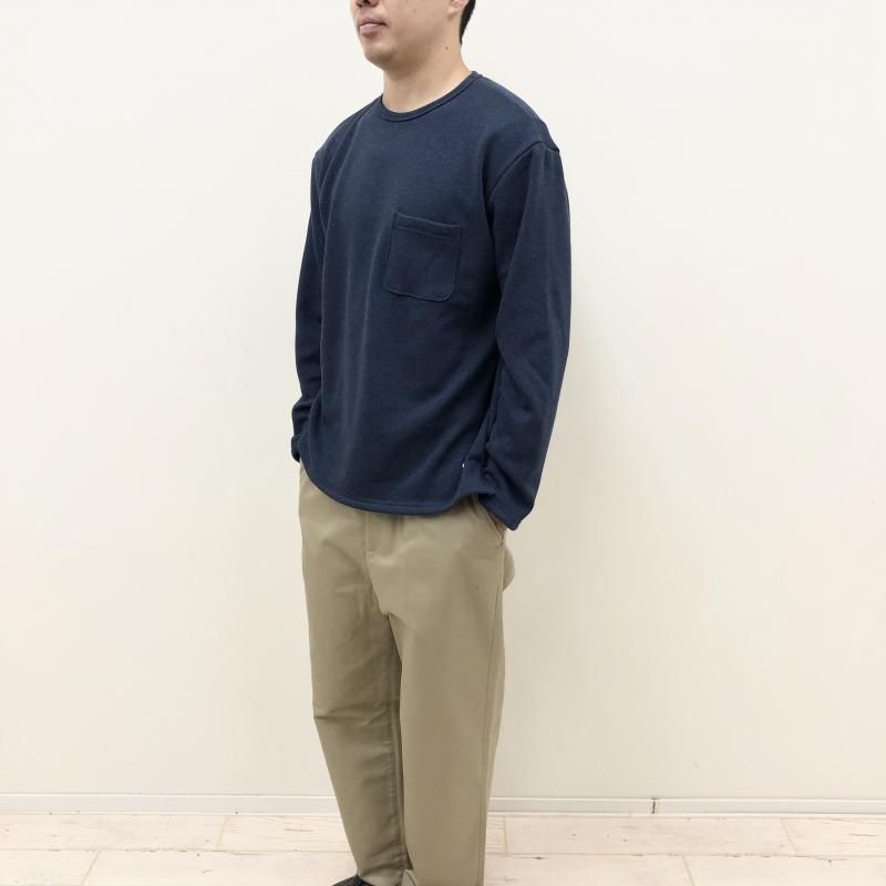  Arvor Maree MOUTON JARSEY CREW W/POCKET(NAVY) 