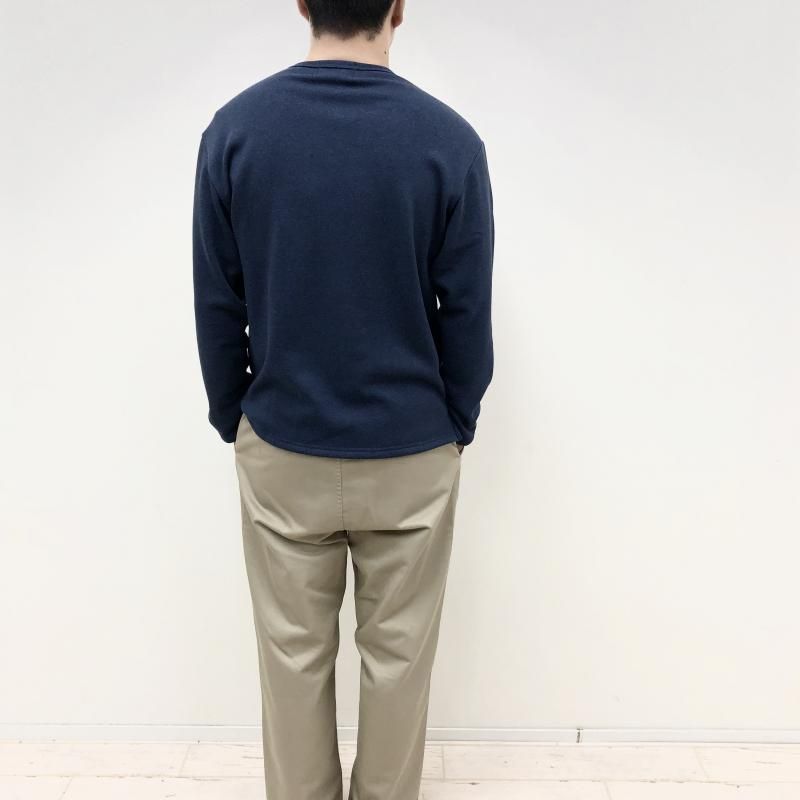  Arvor Maree MOUTON JARSEY CREW W/POCKET(NAVY) 