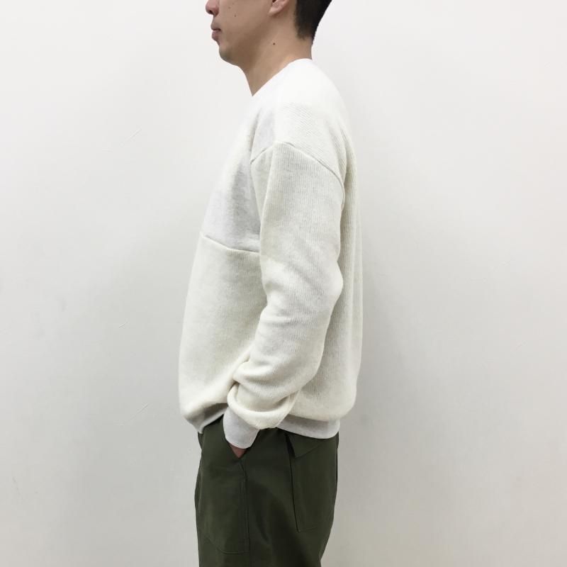  have a good day REMAKE FACE CREW KNIT(NATURAL)