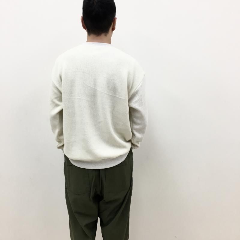 have a good day REMAKE FACE CREW KNIT(NATURAL)