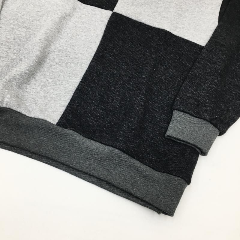  have a good day REMAKE FACE CREW KNIT(CHARCOAL)