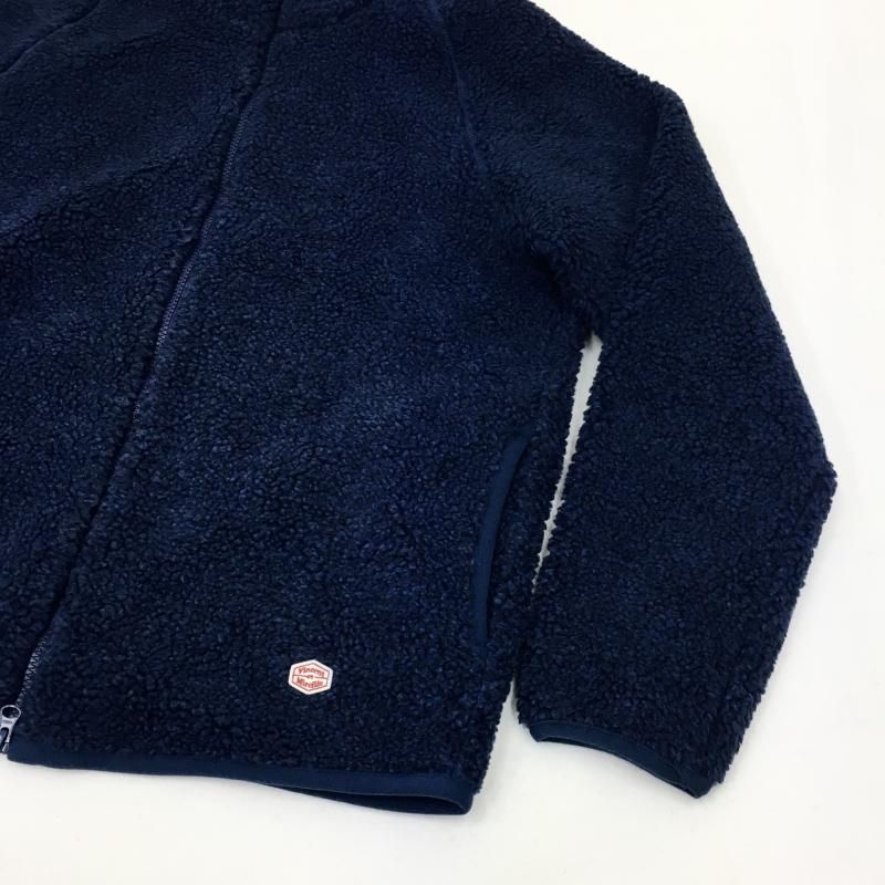  VINCENT ET MIREILLE BOA FLEECE ZIP HOOD JACKET (BLUE) 