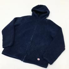  VINCENT ET MIREILLE BOA FLEECE ZIP HOOD JACKET (BLUE) 