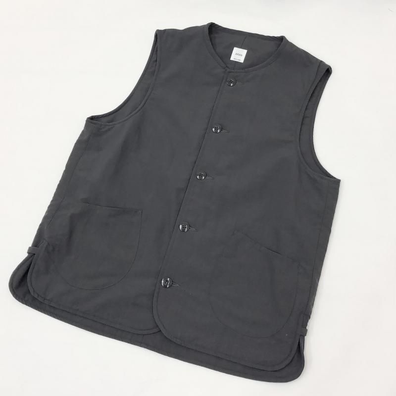  ARAN VEST (CHARCOAL) 