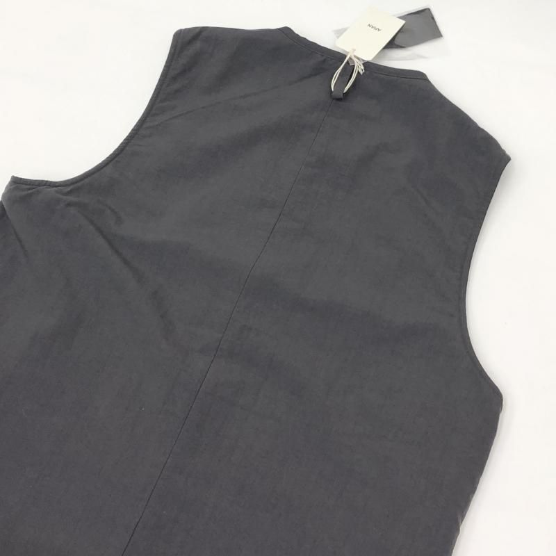  ARAN VEST (CHARCOAL) 